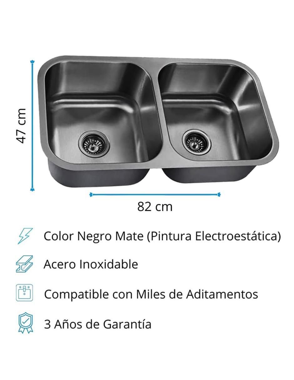 Tarja doble tina de acero inoxidable TD8247SR2NKIT02MZM8120 7