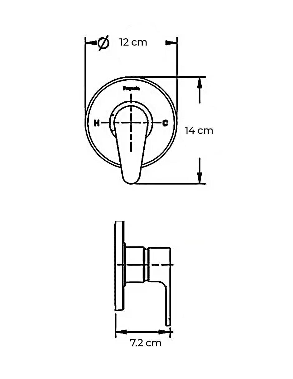 Monomando para baño 4