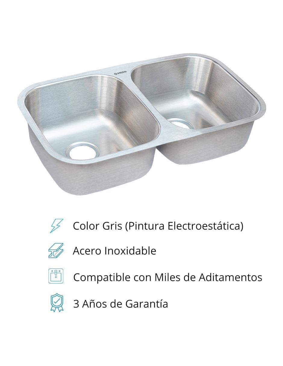 Tarja doble tina de acero inoxidable TD8247SR2 3