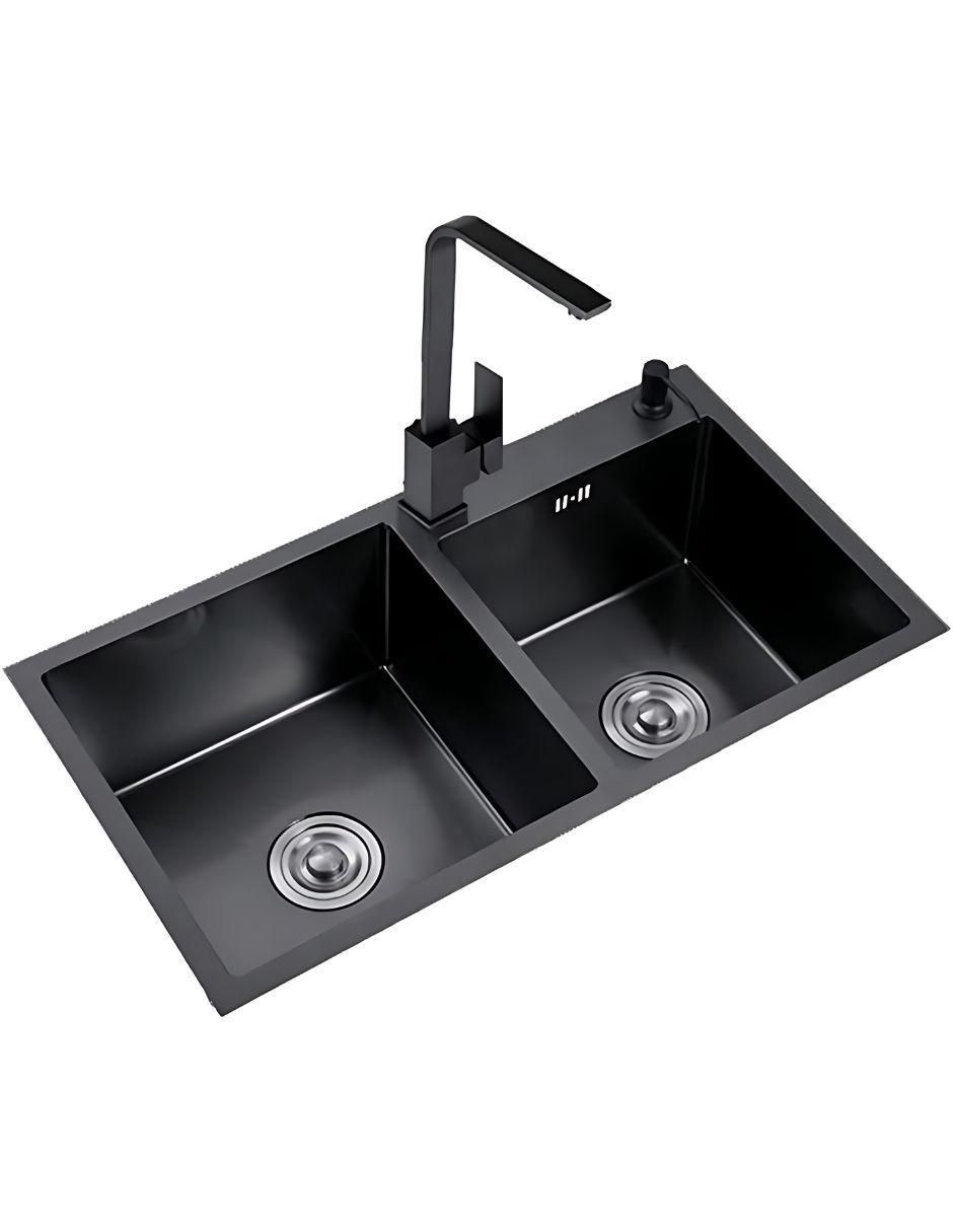 Tarja doble tina de acero inoxidable TD8245-2N 2