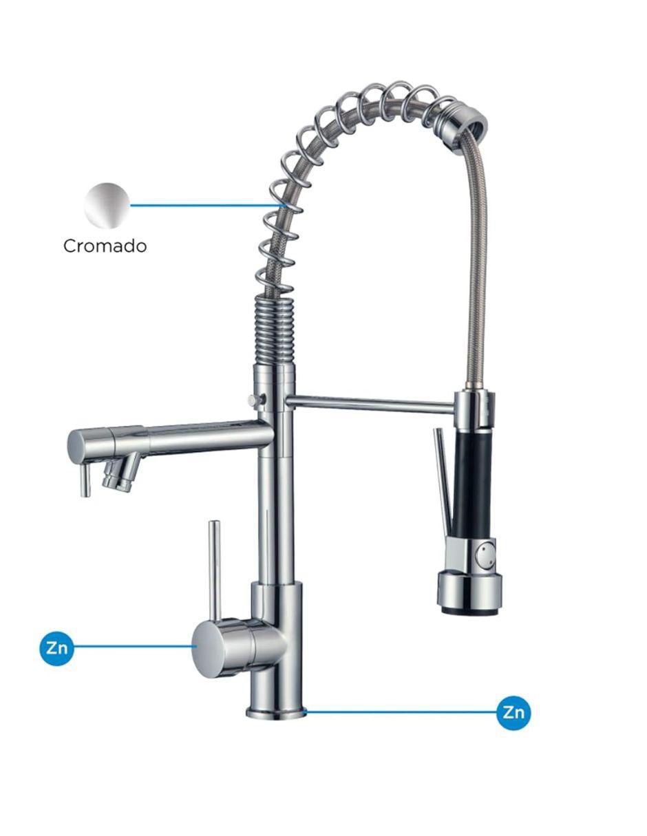 Tarja de acero inoxidable con escurridor derecho KIT3SED8050MZM8110FCRT 7