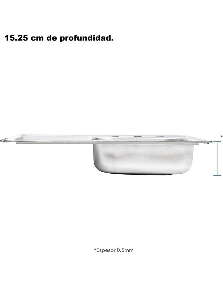 Tarja de acero inoxidable con escurridor izquierdo TSEI8050MZM8120KIT-003 8