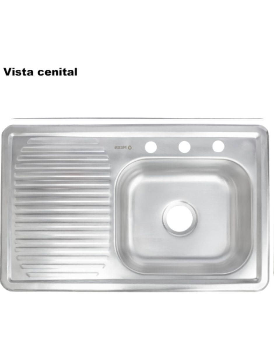 Tarja de acero inoxidable con escurridor izquierdo TSEI8050MZM8120KIT-003 5