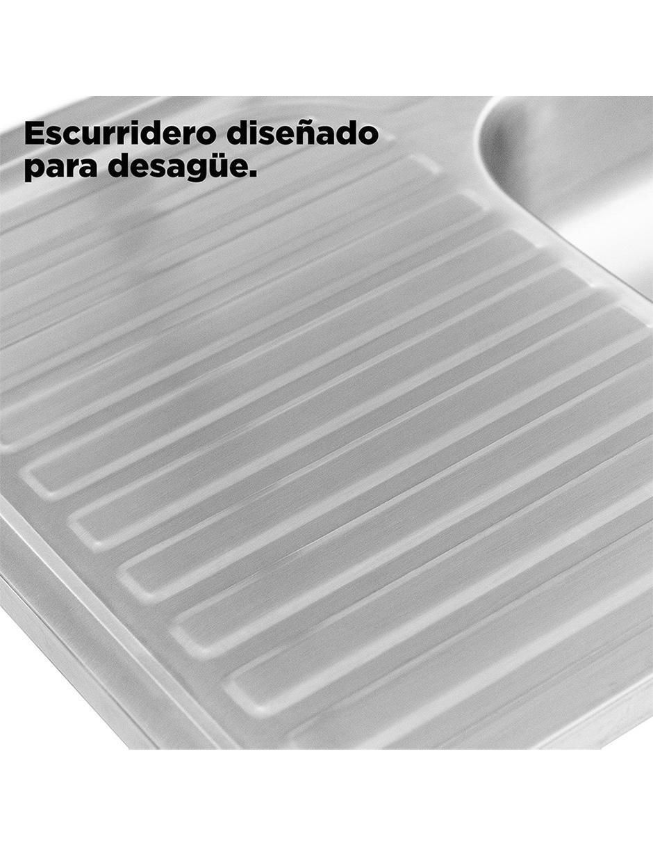 Tarja de acero inoxidable con escurridor izquierdo TSEI8050MZF813CKIT-003 3