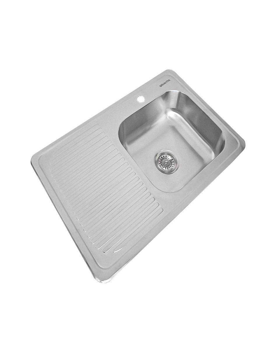 Tarja de acero inoxidable con escurridor izquierdo 2236 2