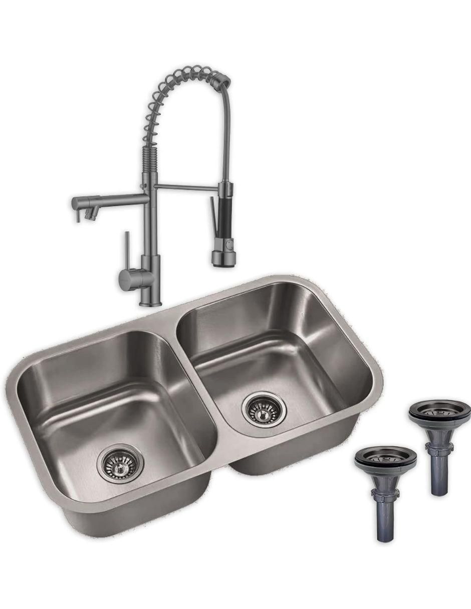 Tarja doble tina de acero inoxidable D8247SR2G2CANS5ZM8115F 1