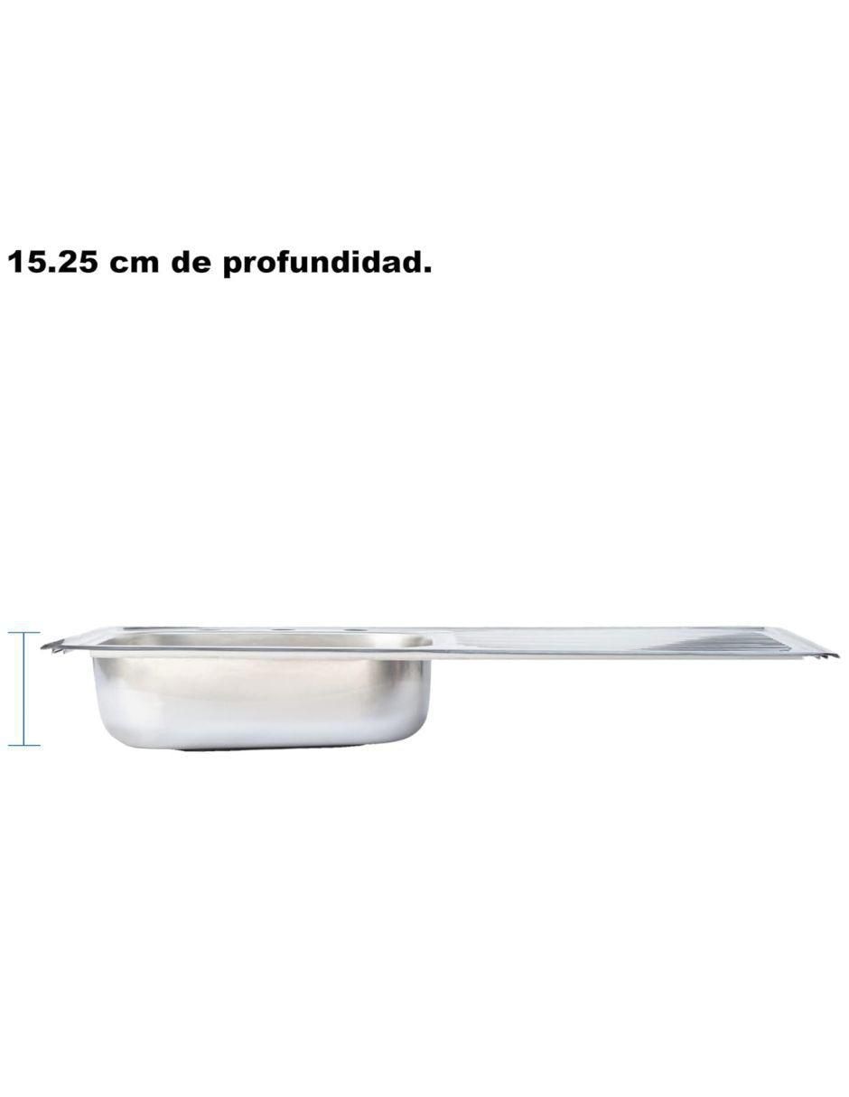 Tarja de acero inoxidable con escurridor derecho TSED10050 6