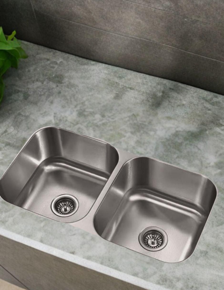 Tarja doble tina de acero inoxidable D8247SC2ZM8110FKIT2DRO 2