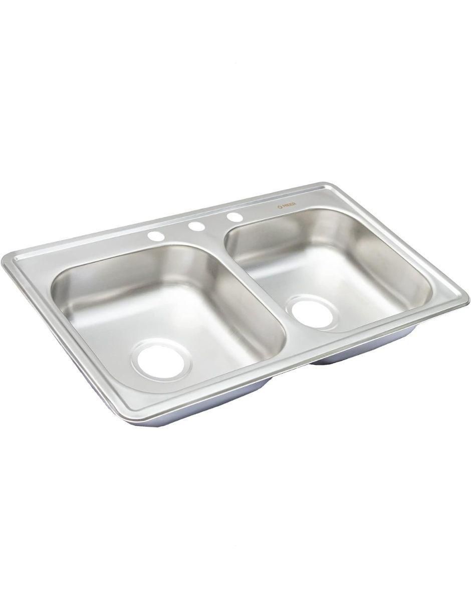 Tarja doble tina de acero inoxidable TD8448 Tarja doble tina de acero inoxidable TD8448
