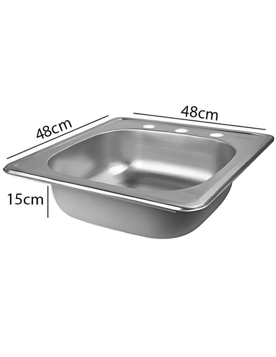 Tarja 1 tina de acero inoxidable KIT3TS4848MZM814CUBRET