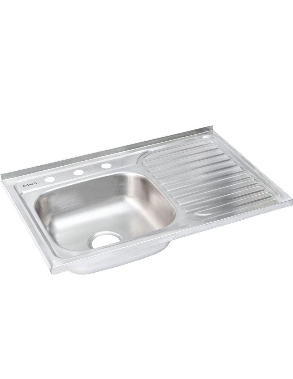 Tarja de acero inoxidable con escurridor derecho TSED8050S