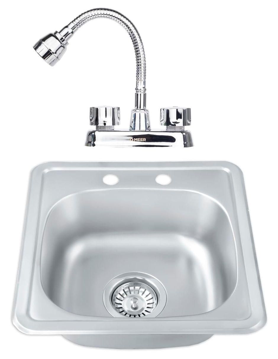 Tarja 1 tina de acero inoxidable TS3838 + MZL427FC Tarja 1 tina de acero inoxidable TS3838 + MZL427FC