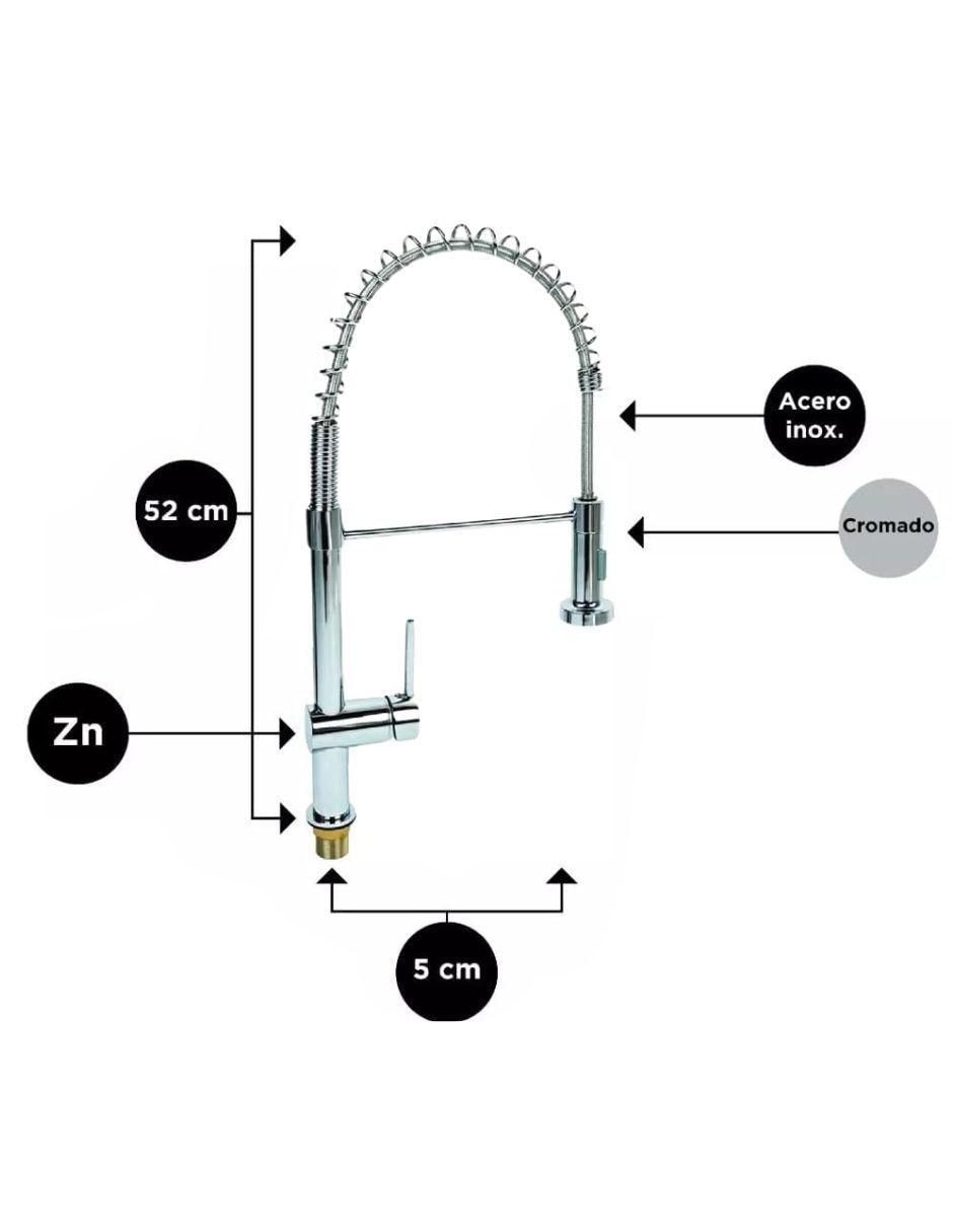 Tarja de acero inoxidable con escurridor derecho TSED8050 + KITG5 8