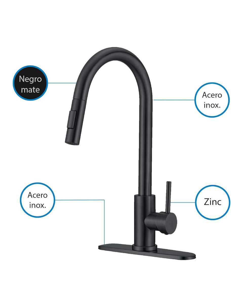Tarja de acero inoxidable con escurridor derecho TSED8050MZM8120KIT-003 8