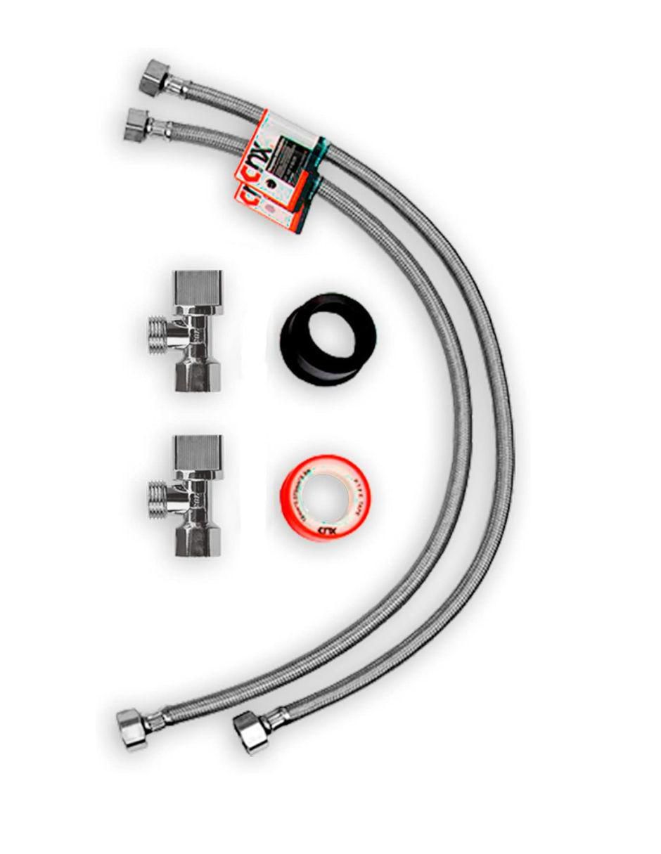 Tarja doble tina de acero inoxidable TD8448 + KIT-002 6