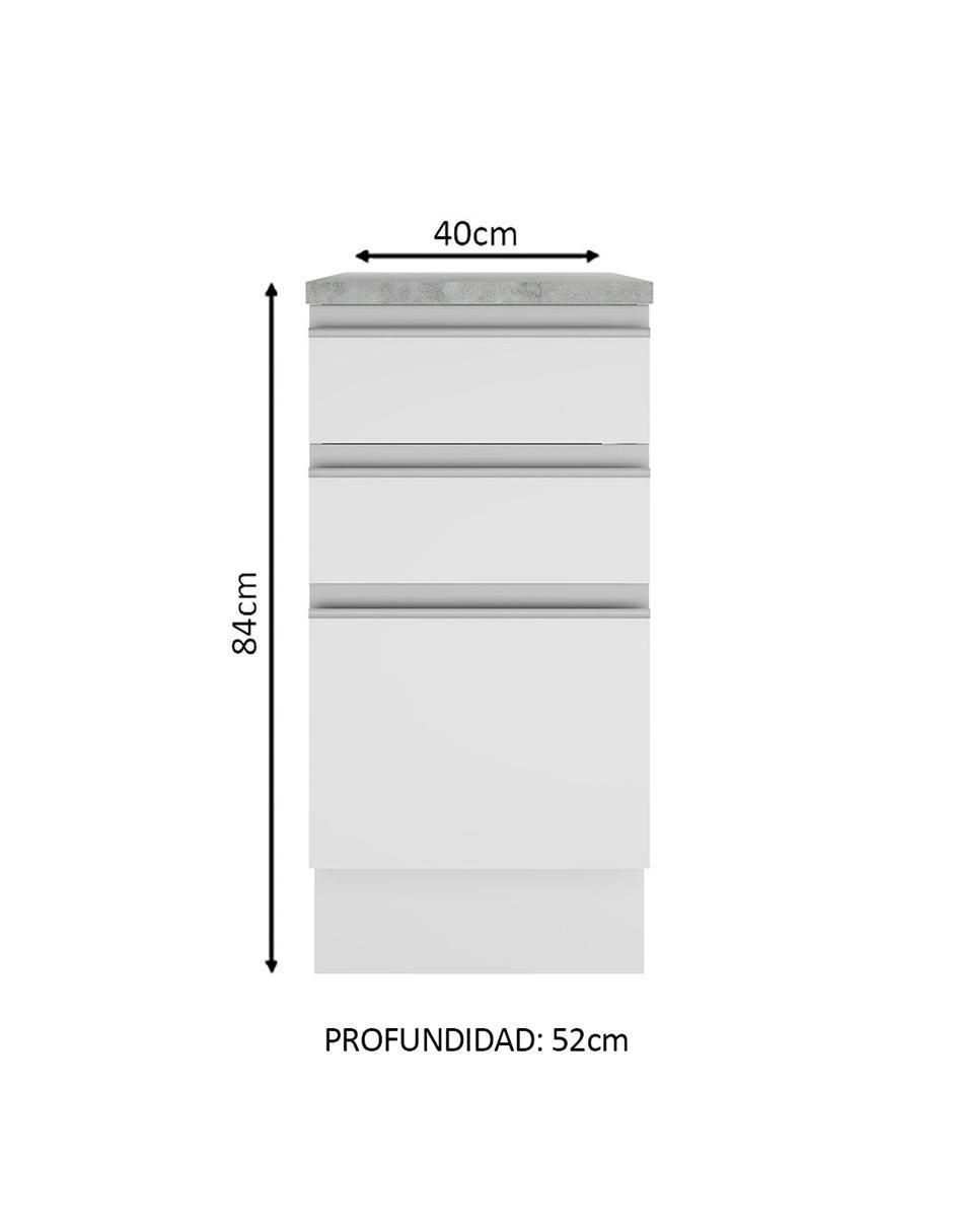 Gabinete Glamy de MDP 6
