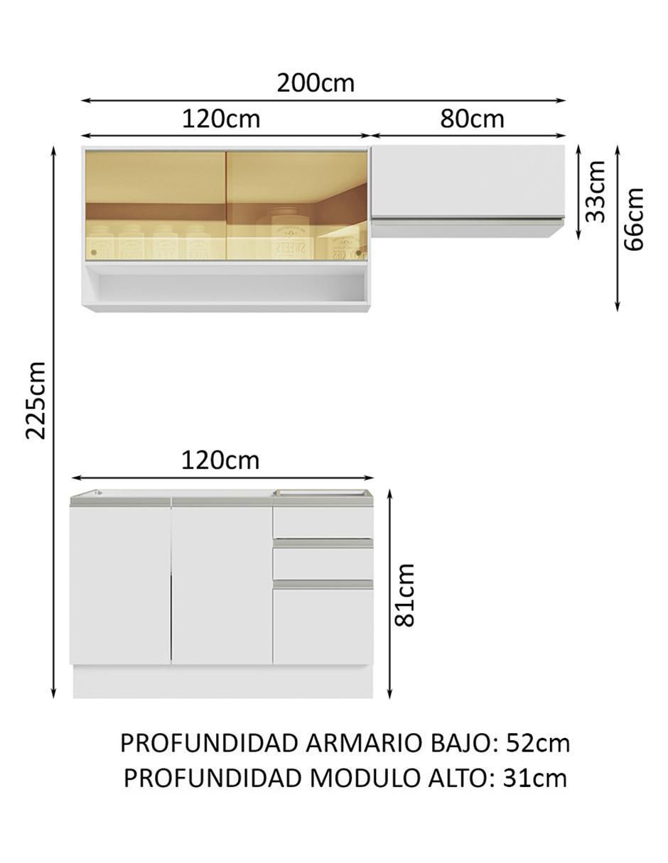 Cocina integral Glamy 11