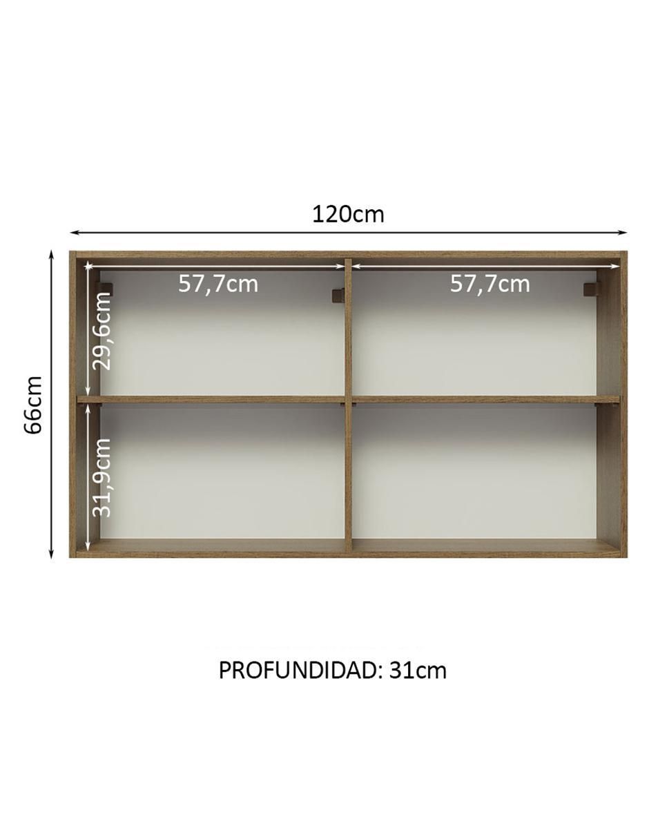 Gabinete superior armable Glamy de MDP 9