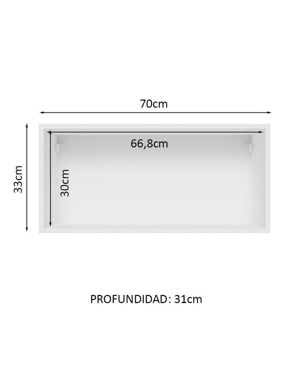 Gabinete superior armable Glamy de MDP 7