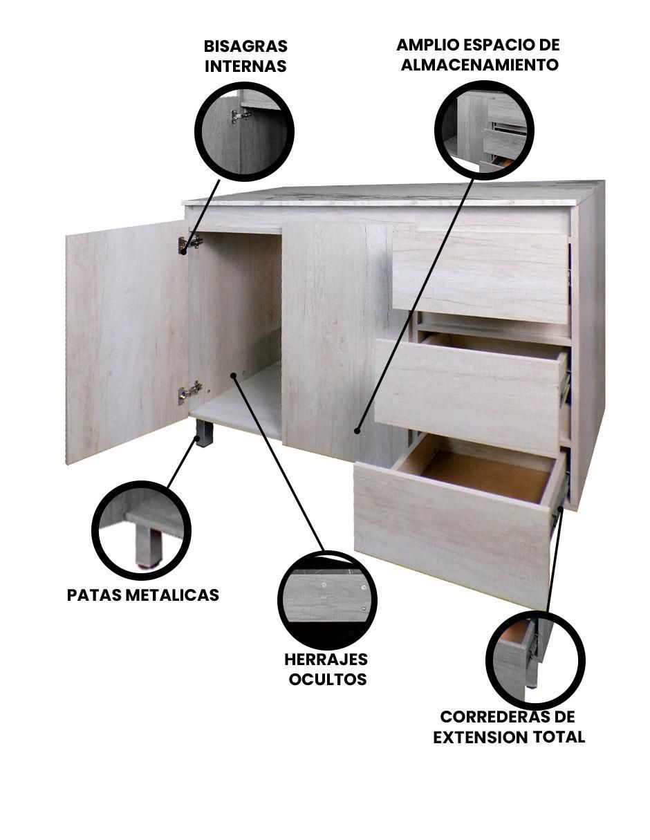 Gabinete Gardenia de MDF 6