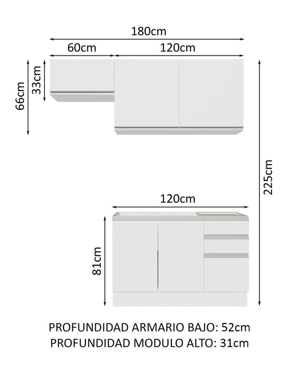 Cocina integral Glamy 12