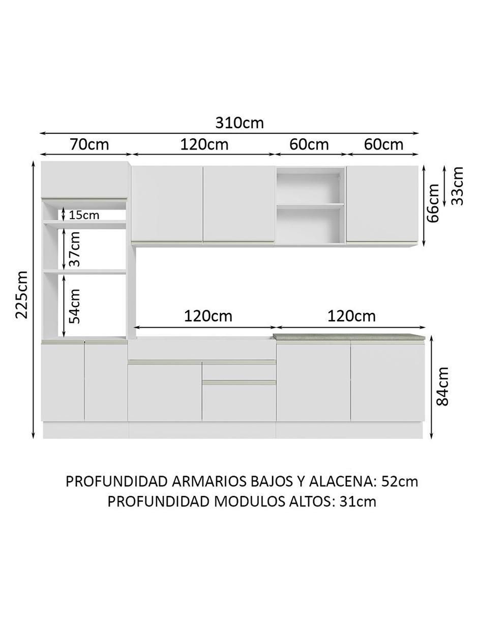 Cocina integral Glamy 13