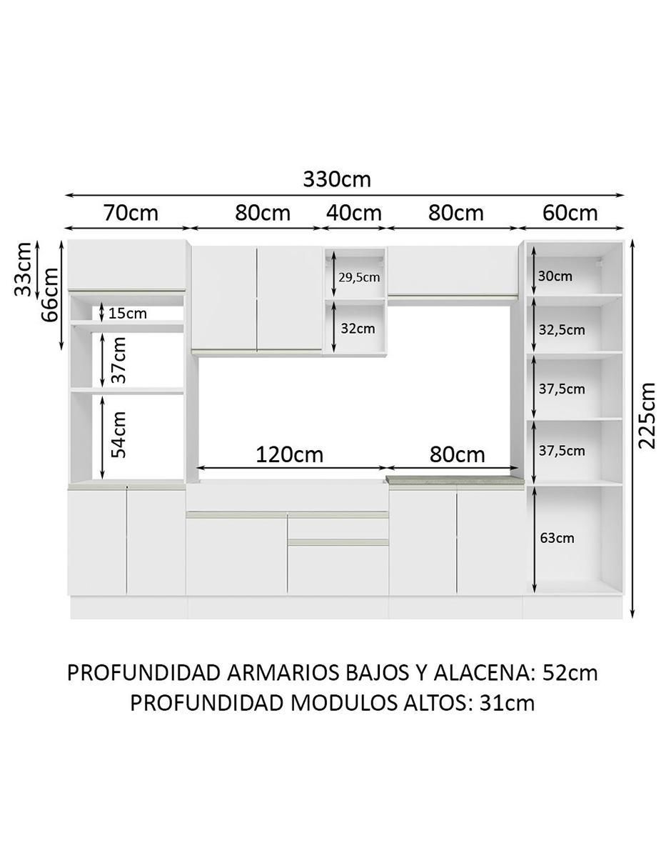 Cocina integral Glamy 12