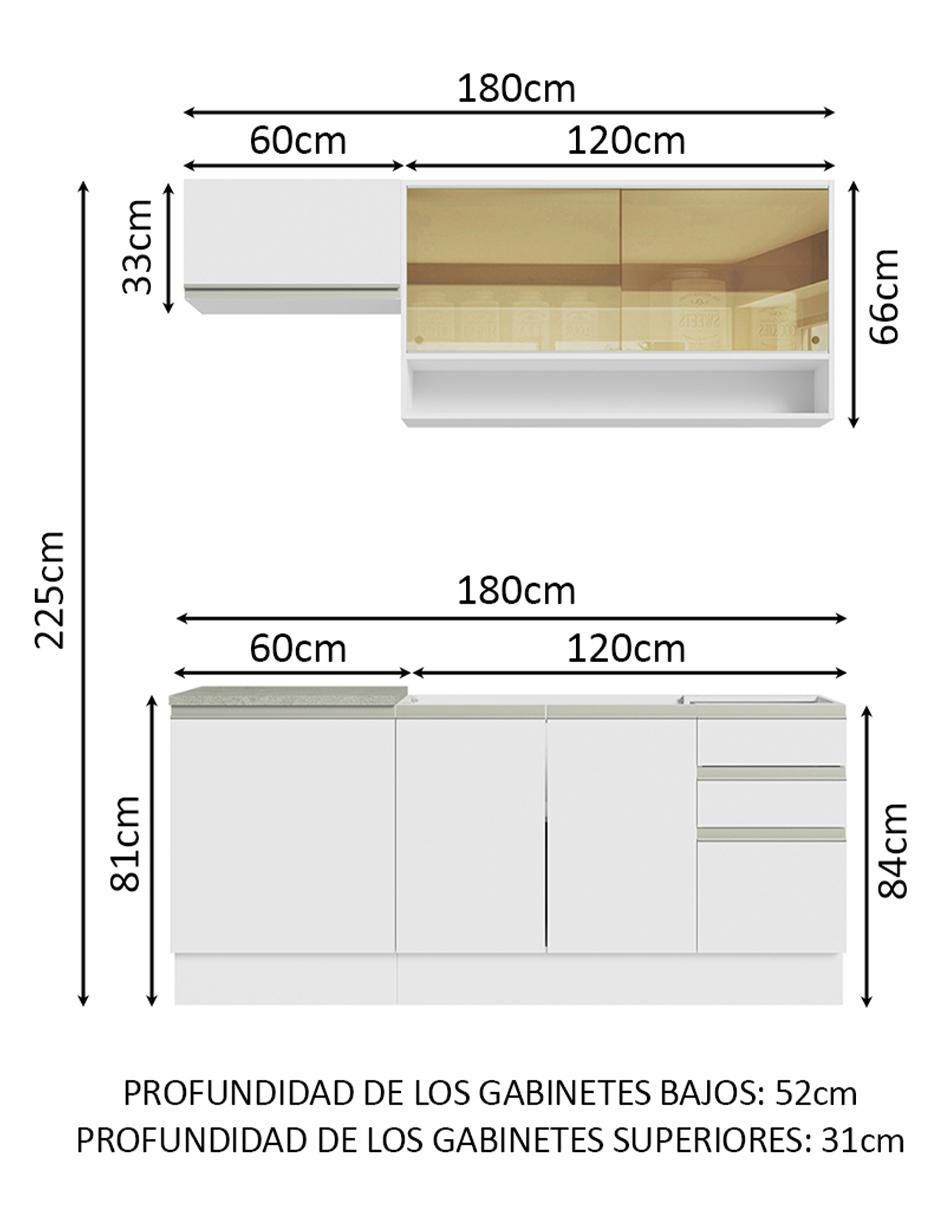 Cocina integral Glamy 10
