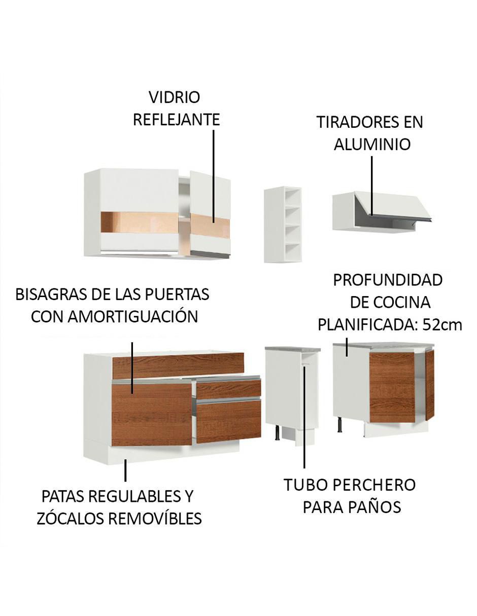 Cocina integral Parma Glamy 8