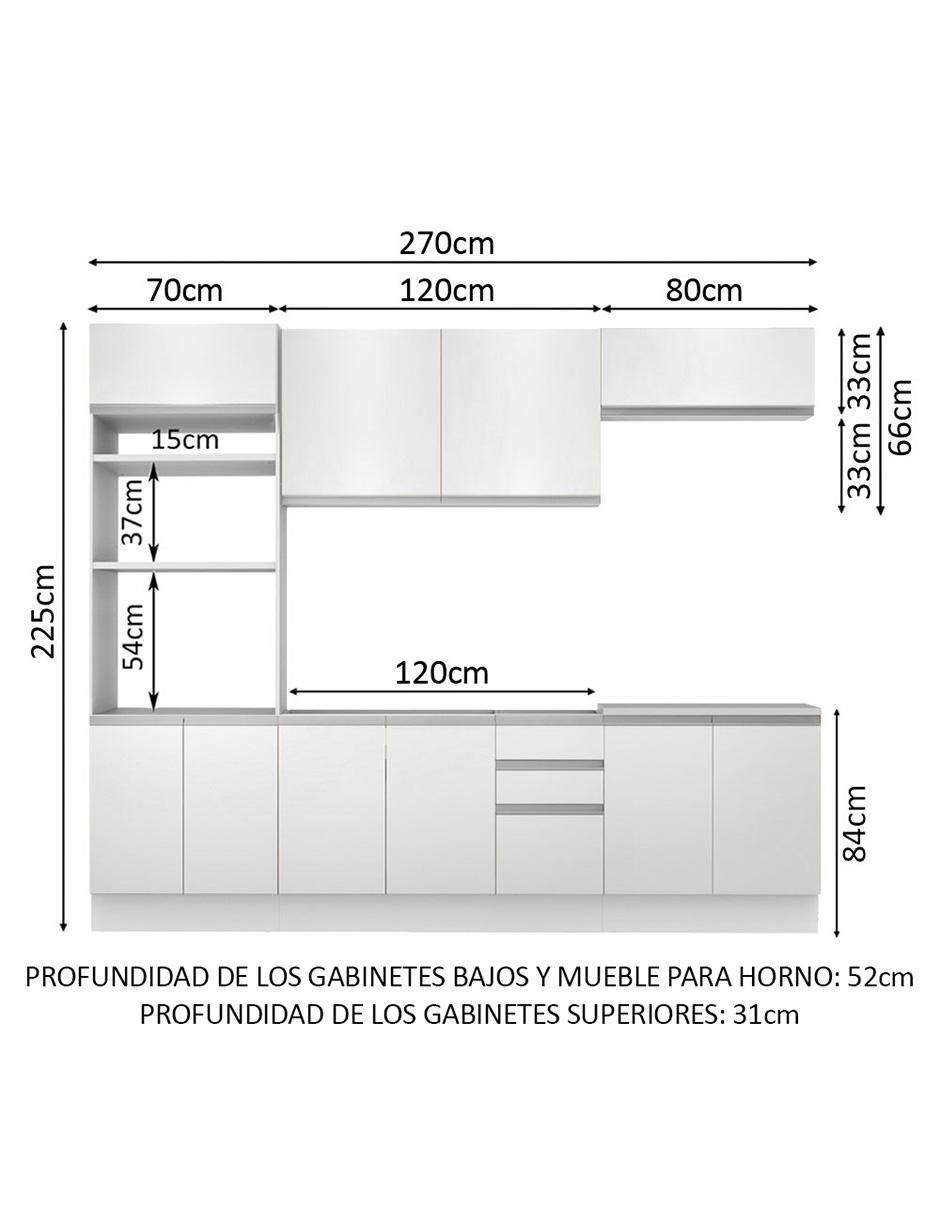 Cocina integral Viena Glamy 9