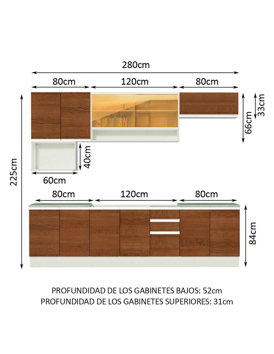 Cocina integral Genova Glamy 11
