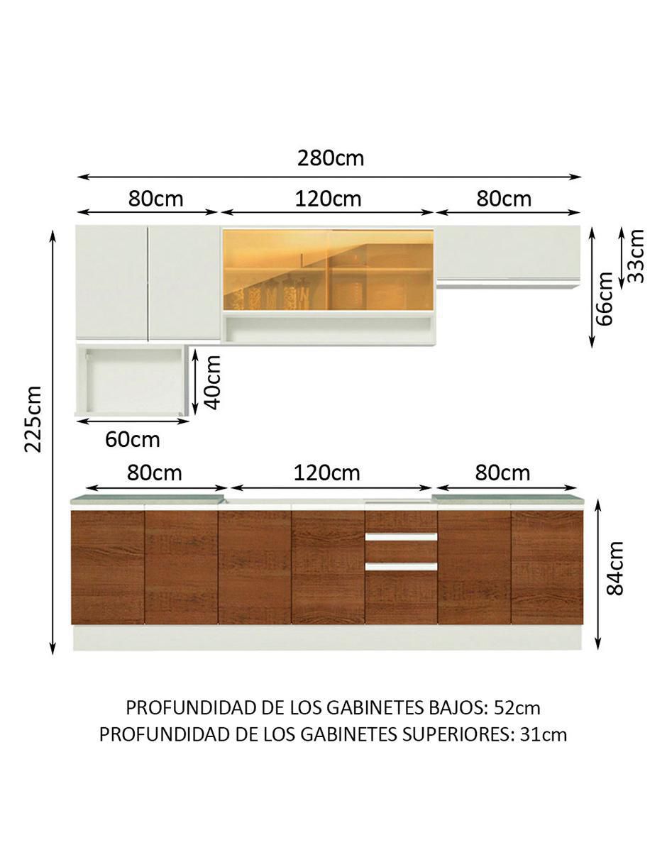 Cocina integral Genova Glamy 10