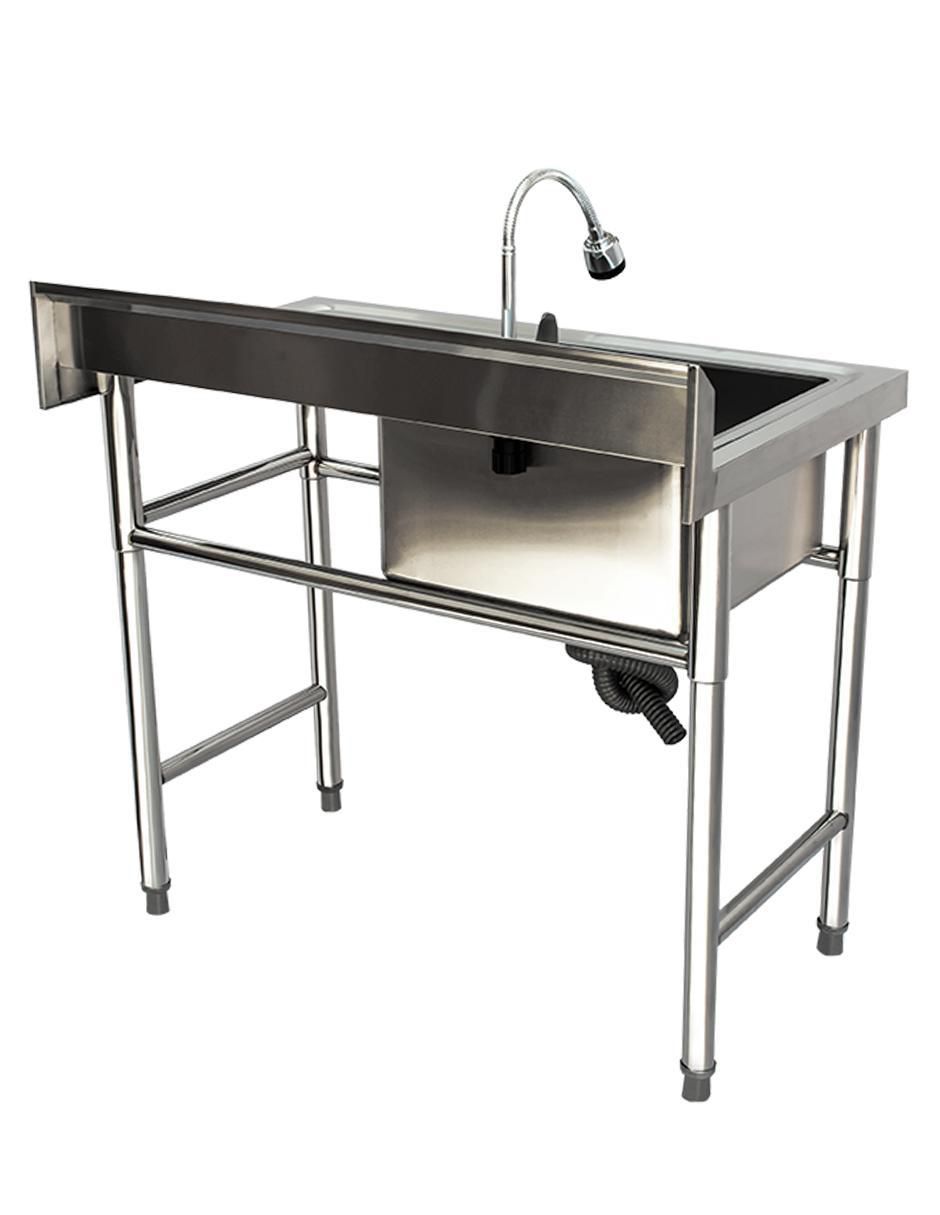 Tarja de acero inoxidable con escurridor derecho 5