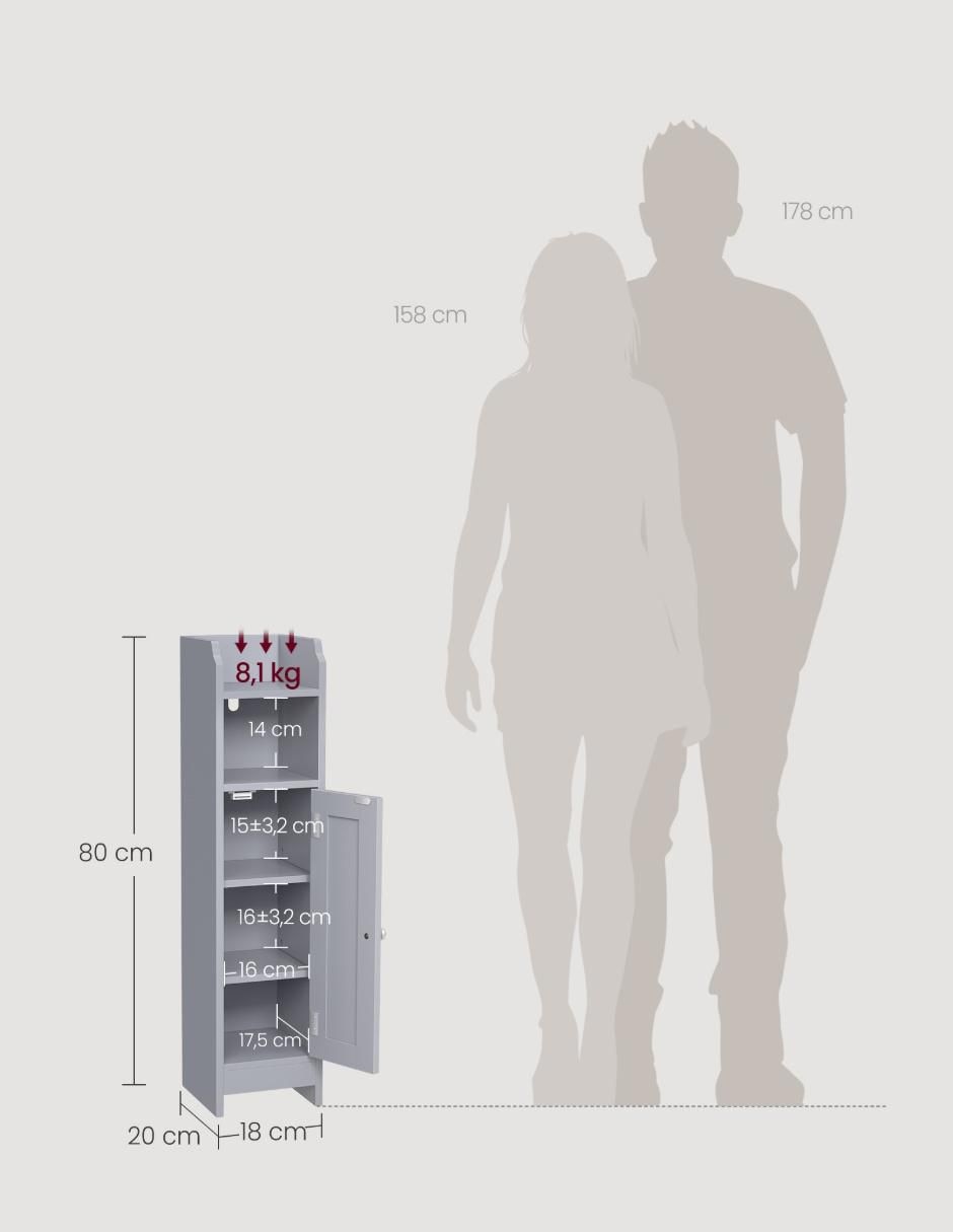 Torre de baño Shay de MDF 4