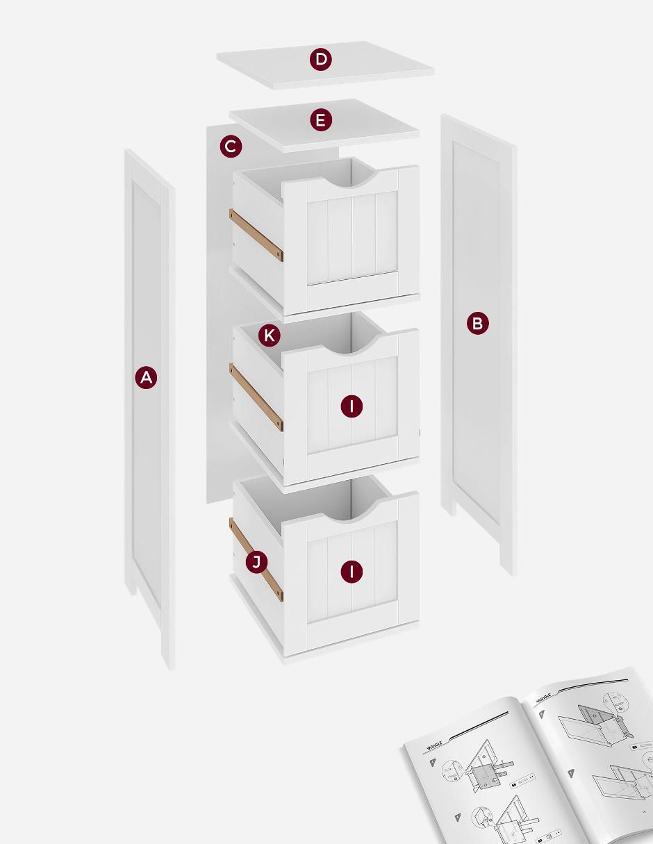 Torre de baño Sofie MDF 2